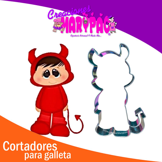 Cortador Para Galletas Diablito Halloween