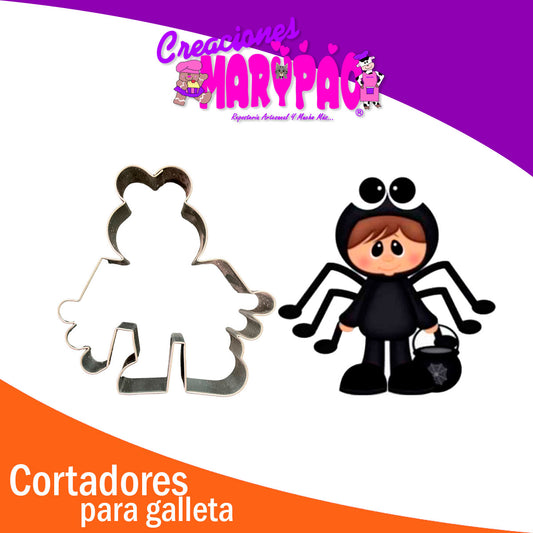 Cortador Para Galletas Niño Araña Halloween