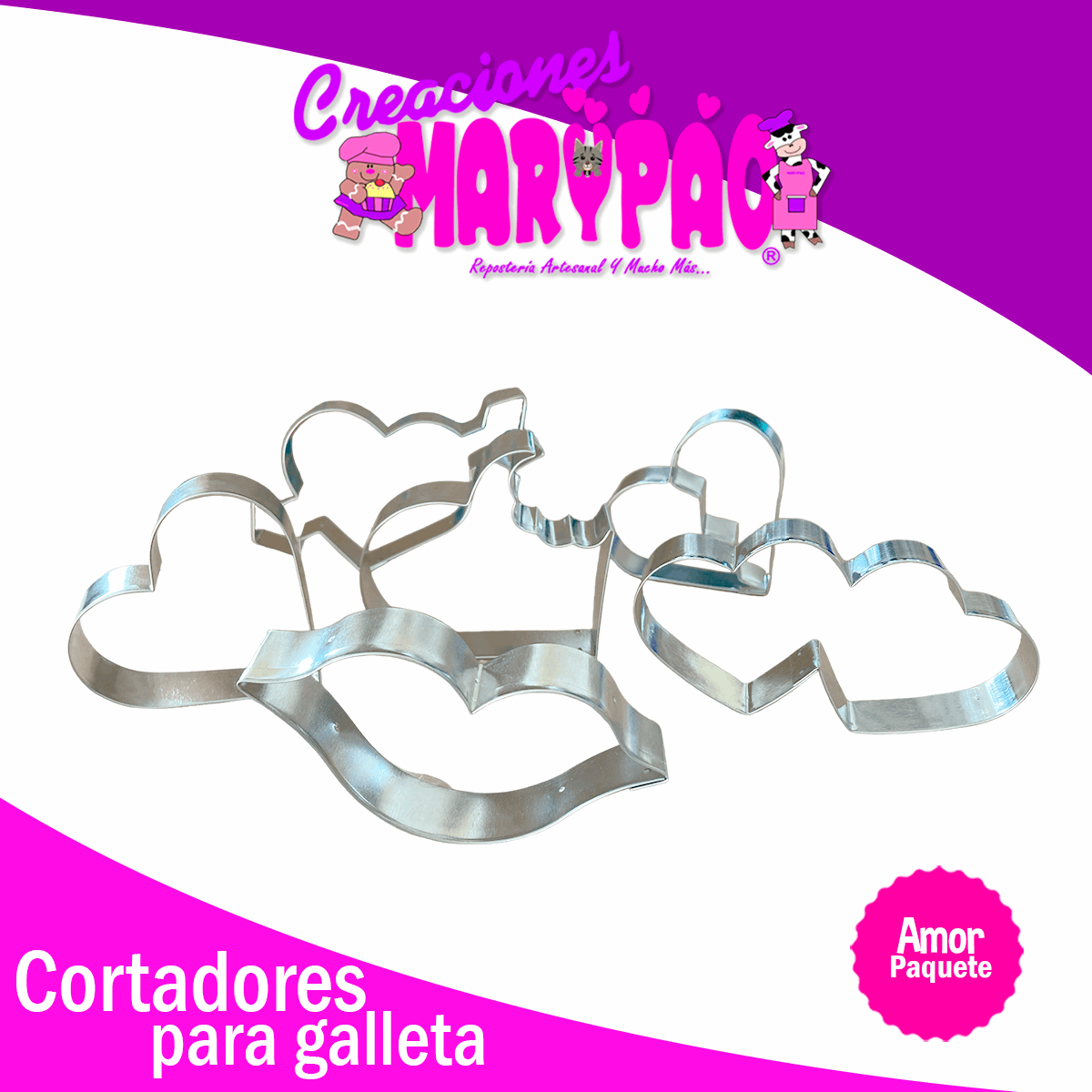 Cortadores Galletas Corazones Varios Modelos