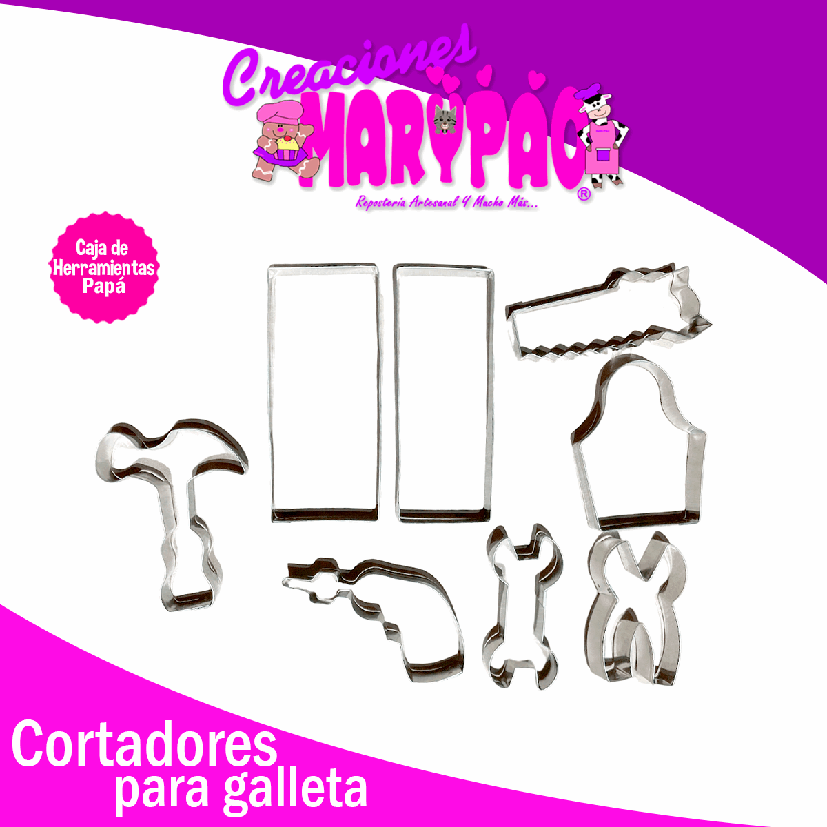 Cortadores de Galletas Caja de Herramientas