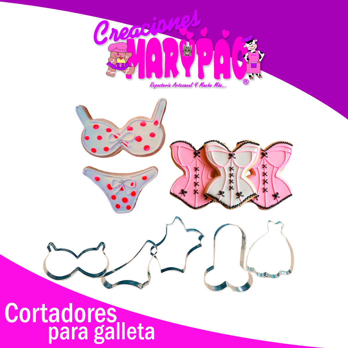 Cortadores Despedida De Soltera Corset Brassiere Paq 5 pzas