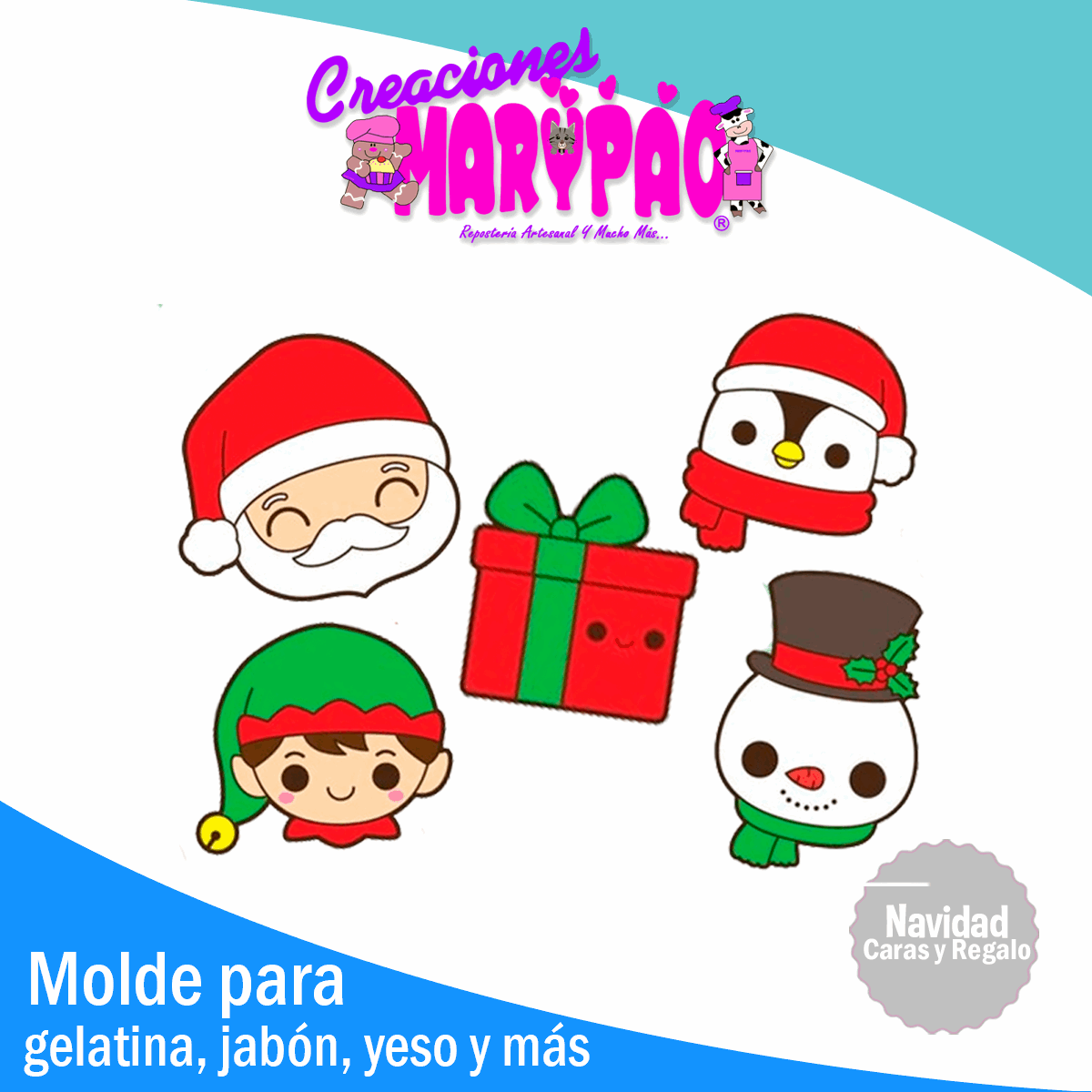 Cortadores Galletas Navidad Caras