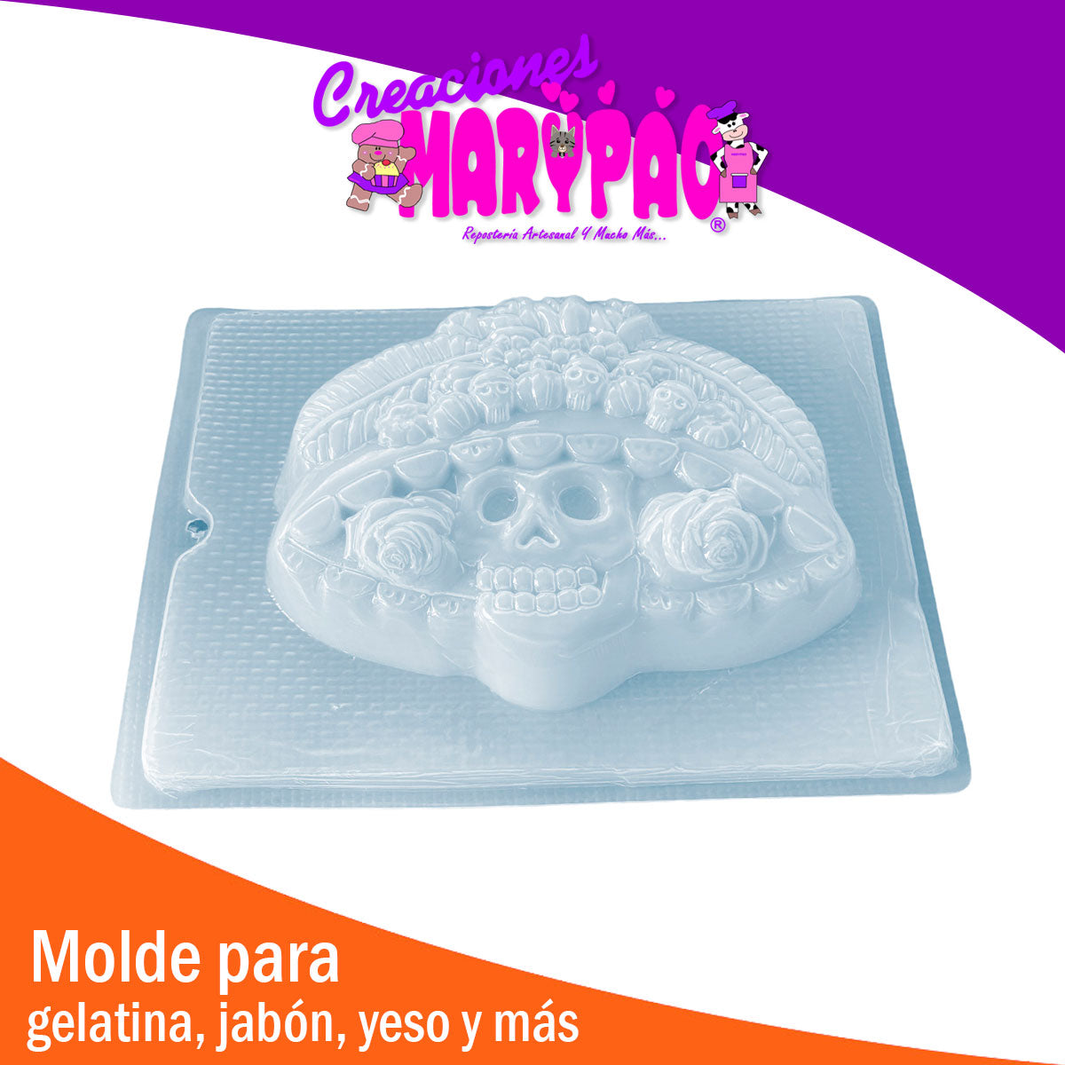 Molde Calavera Catrina Día De Muertos Gomitas Gelatinas