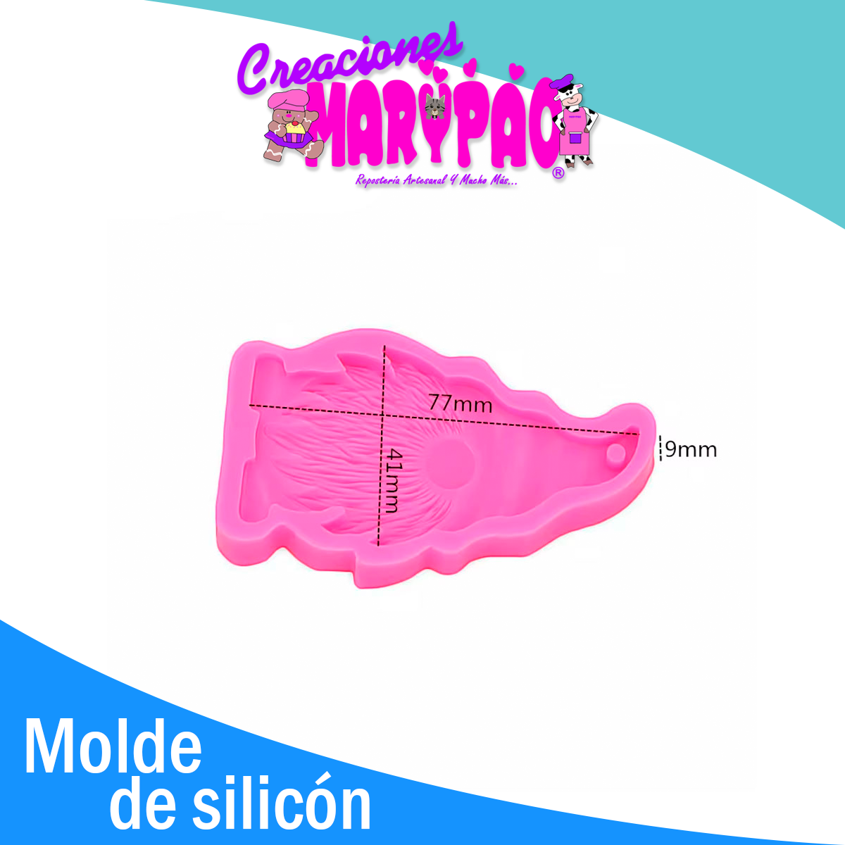 Molde De Silicón Santa Claus Barbón Navidad
