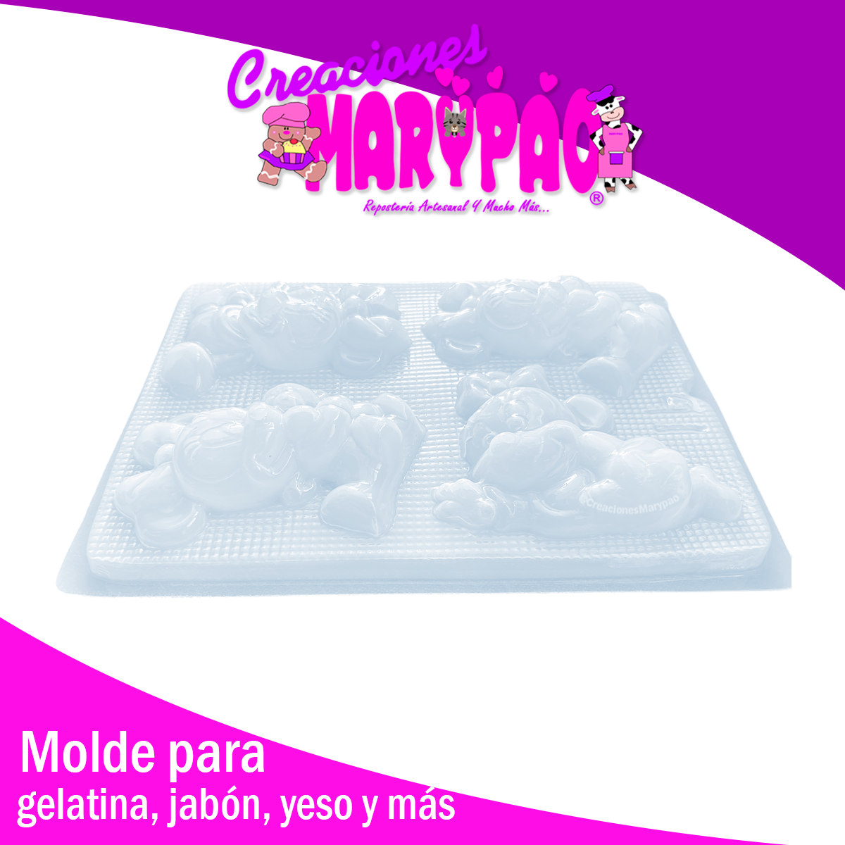 Molde Minnie Bebé Personajes Para Jabones Gelatinas Yeso