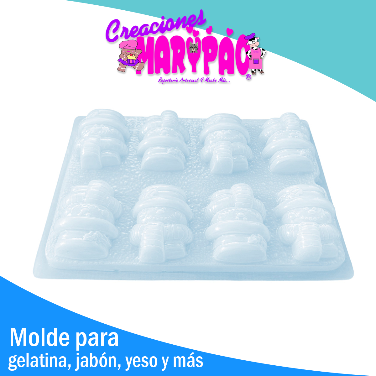 Molde Muñeco De Nieve Navidad