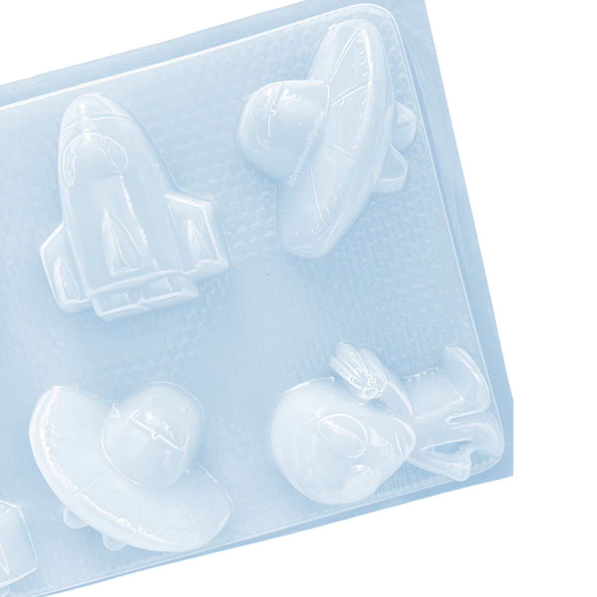 Molde Ovni Cohete Marcianito Espacio Jabones Gelatinas Figuras de Yeso