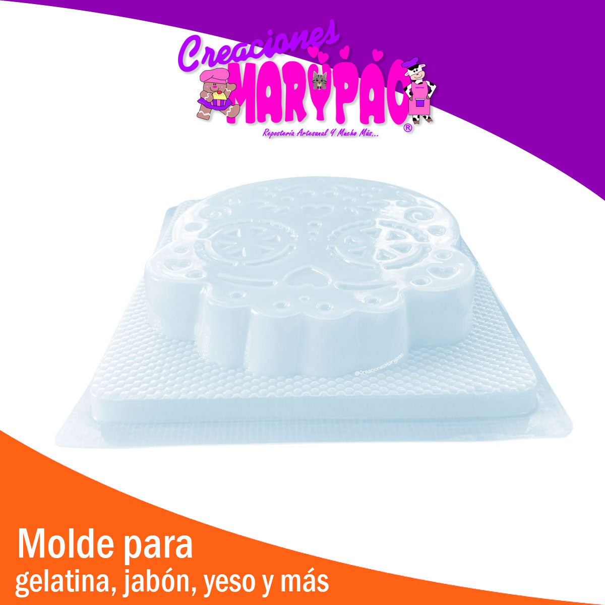 Molde Para Gelatina Calavera Dientes Día De Muertos