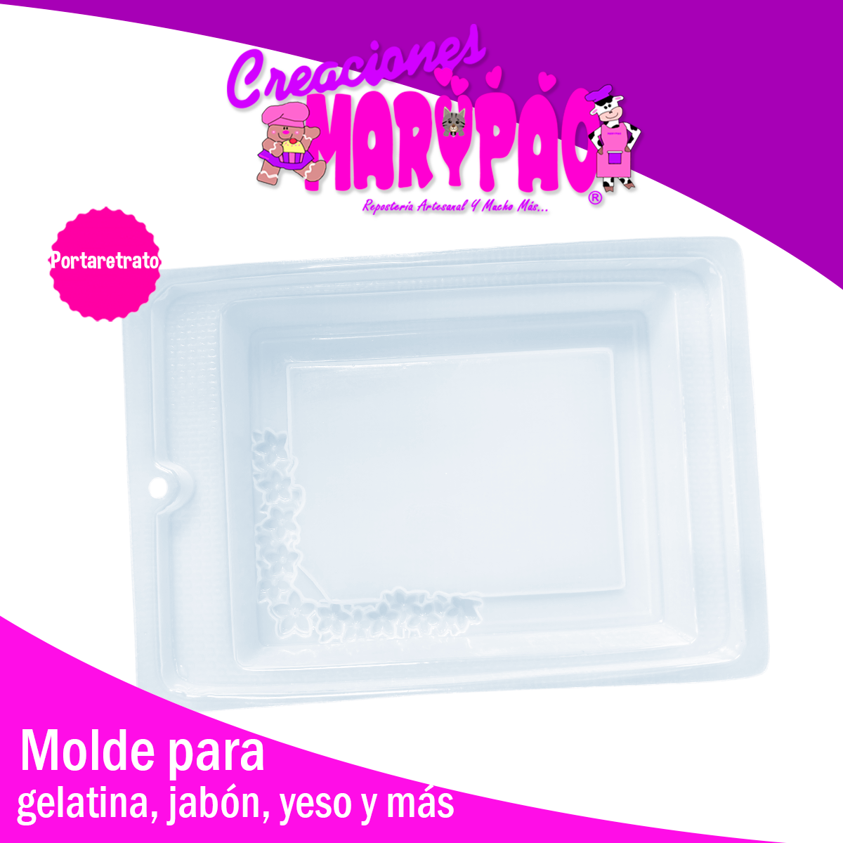 Molde Para Gelatina Portaretrato 1L Transfer