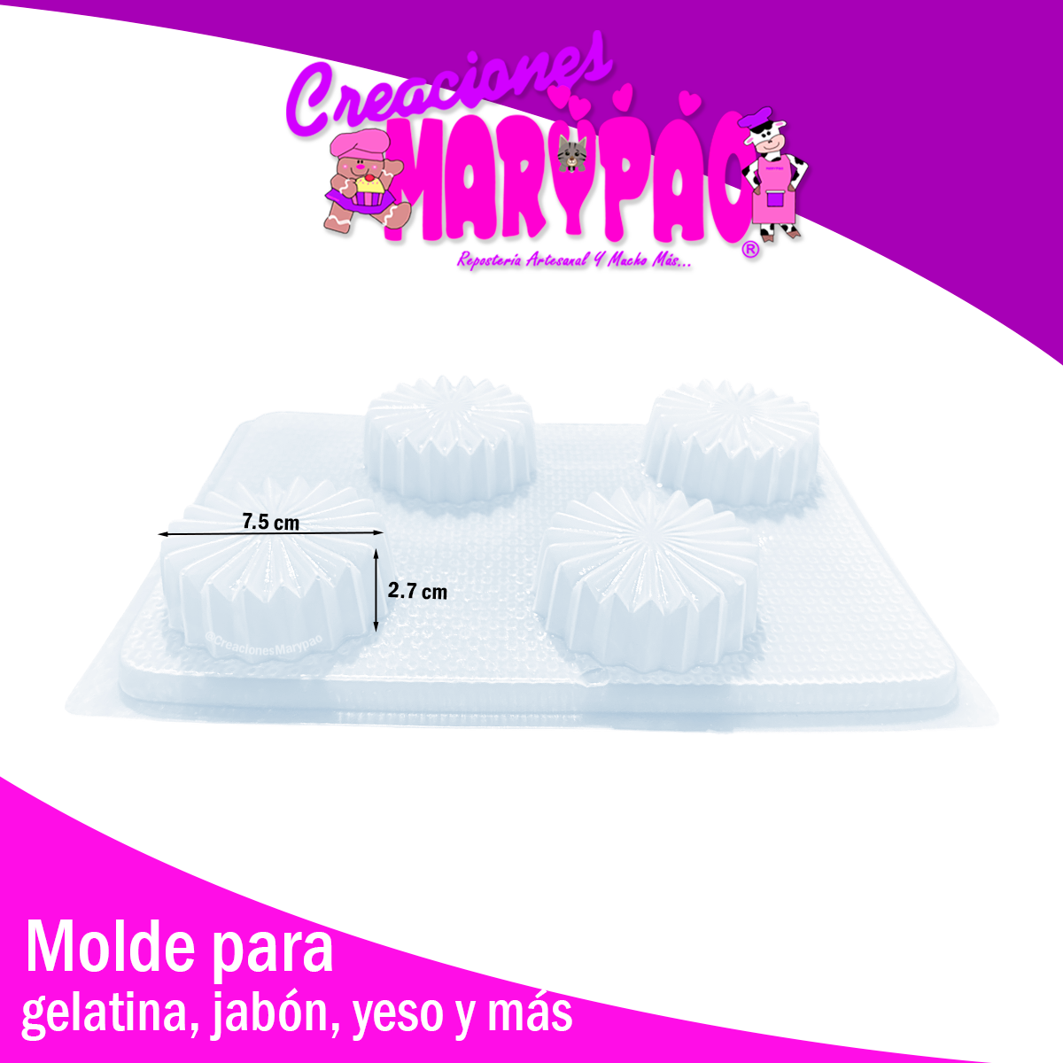 Molde Para Gelatinas Individuales Acordeón