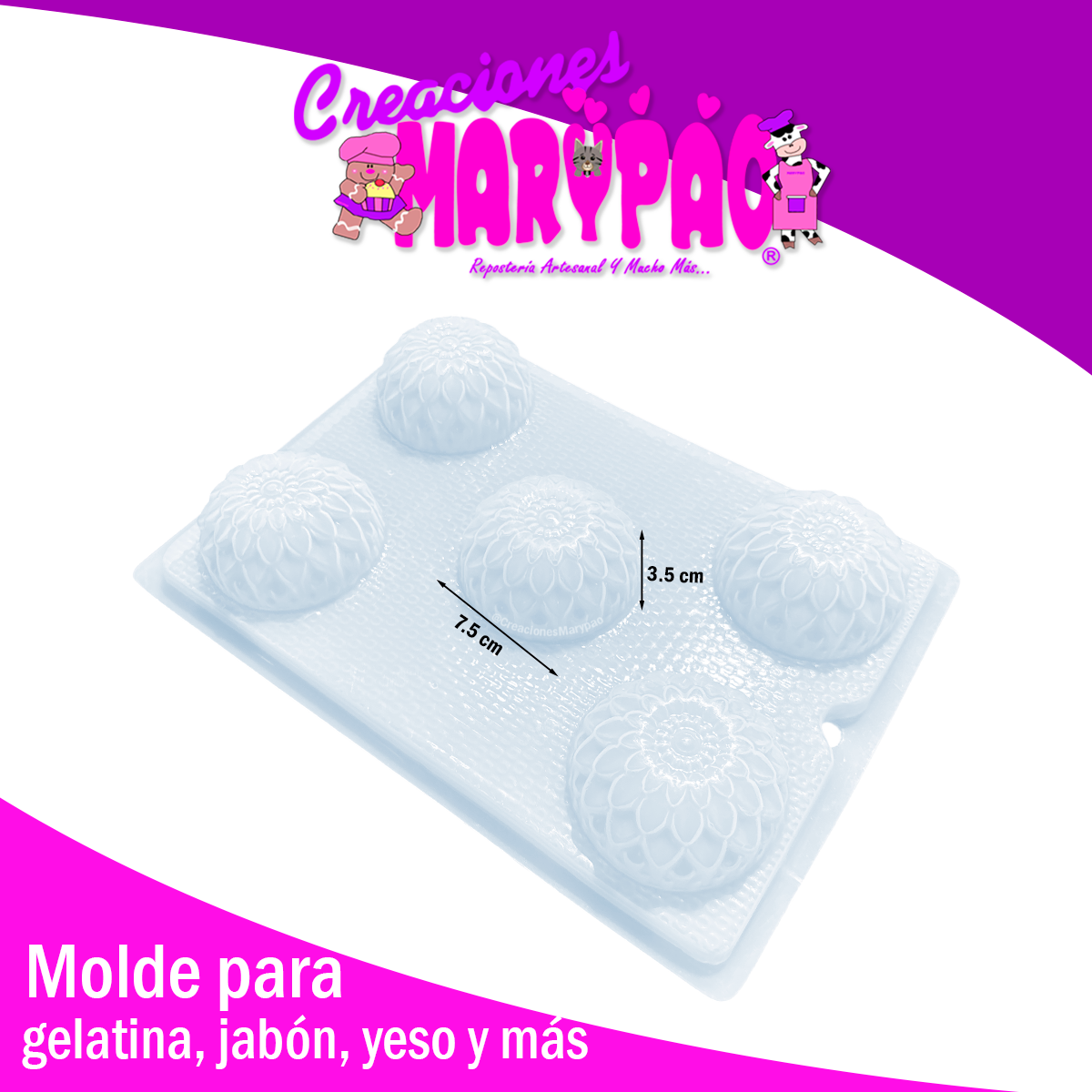 Molde Flor Para Gelatinas Individuales