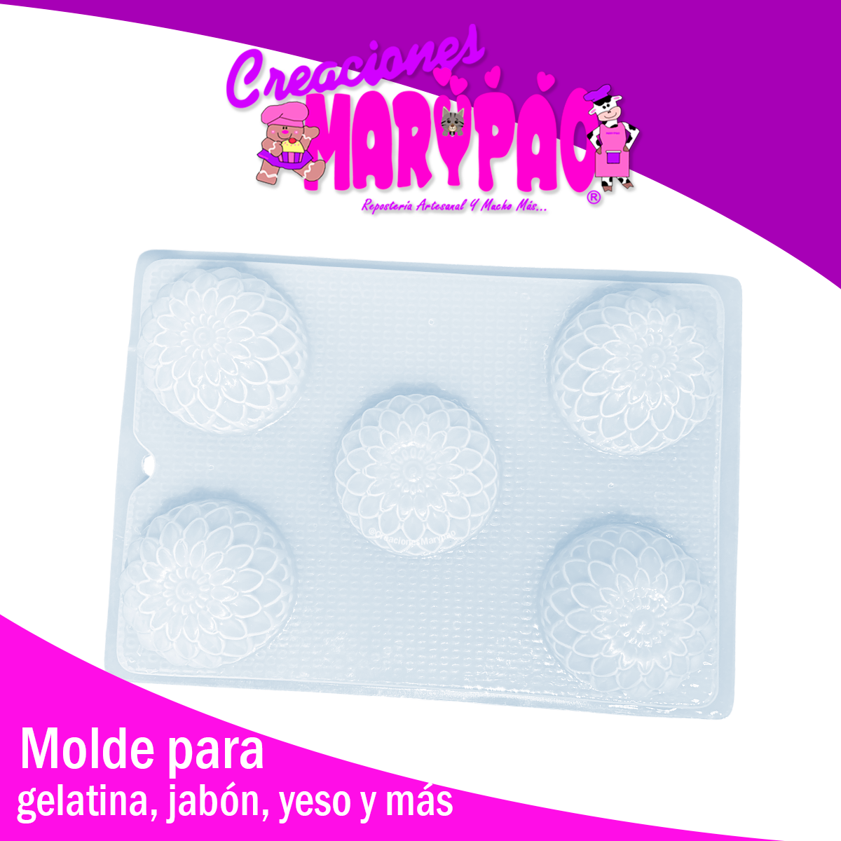 Molde Flor Para Gelatinas Individuales