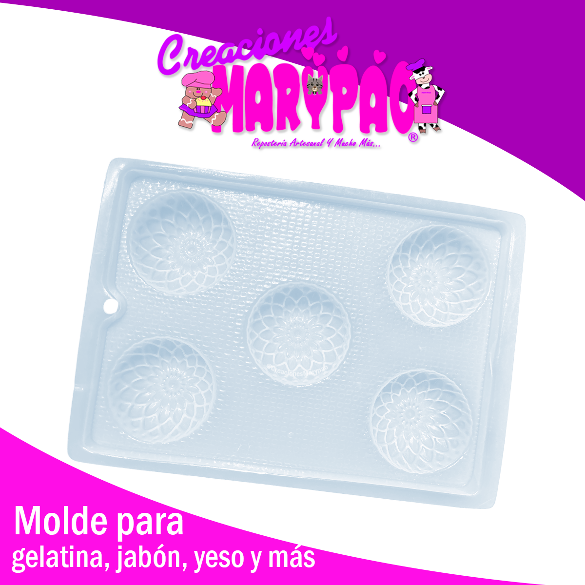 Molde Flor Para Gelatinas Individuales