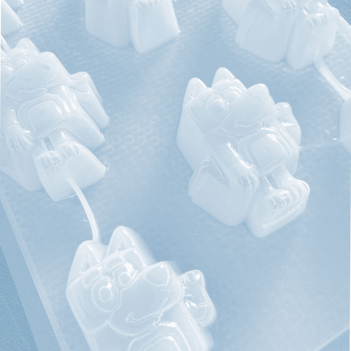 Molde Bluey Perrito Gelatinas Jabones Figuras de Yeso