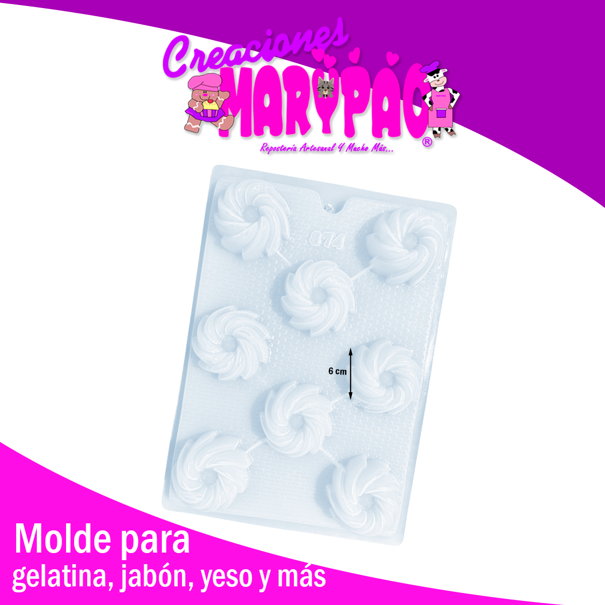 Molde Gelatinas Individuales Rehiletes