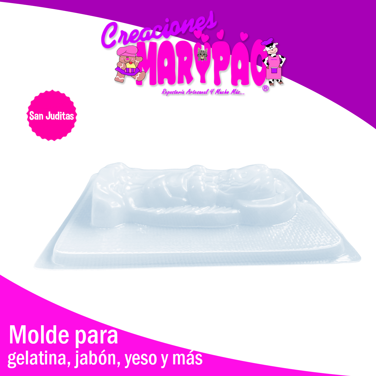 Molde San Judas Para Gelatinas Figuras De Yeso Vela