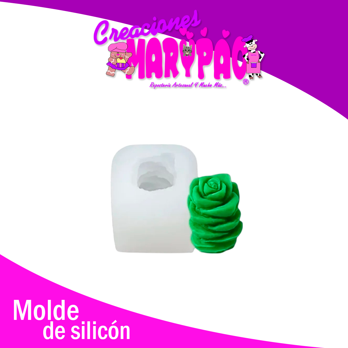 Molde de Silicón Suculenta Mod5