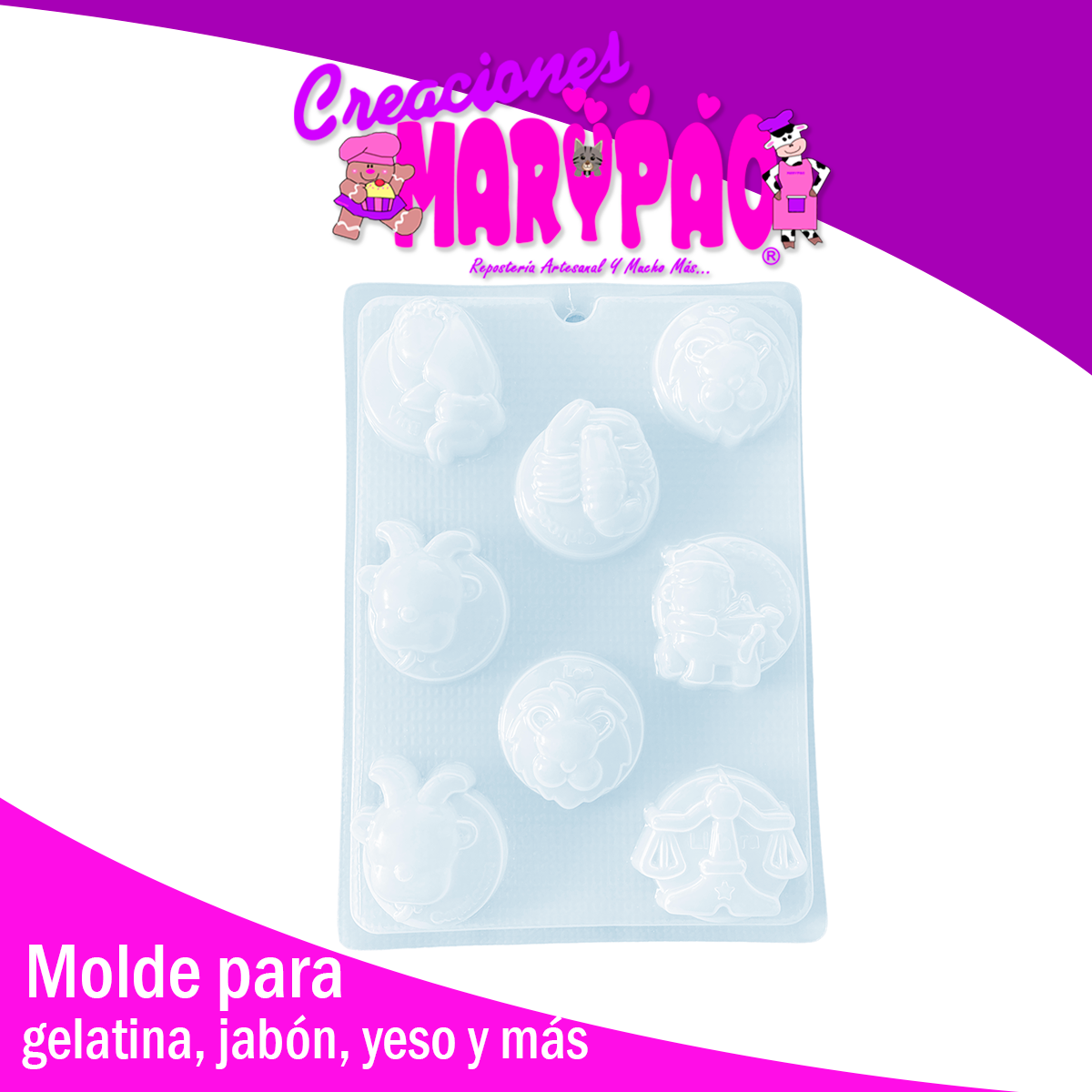 Moldes Signos Zodiacales Para Jabones Gelatinas Yeso