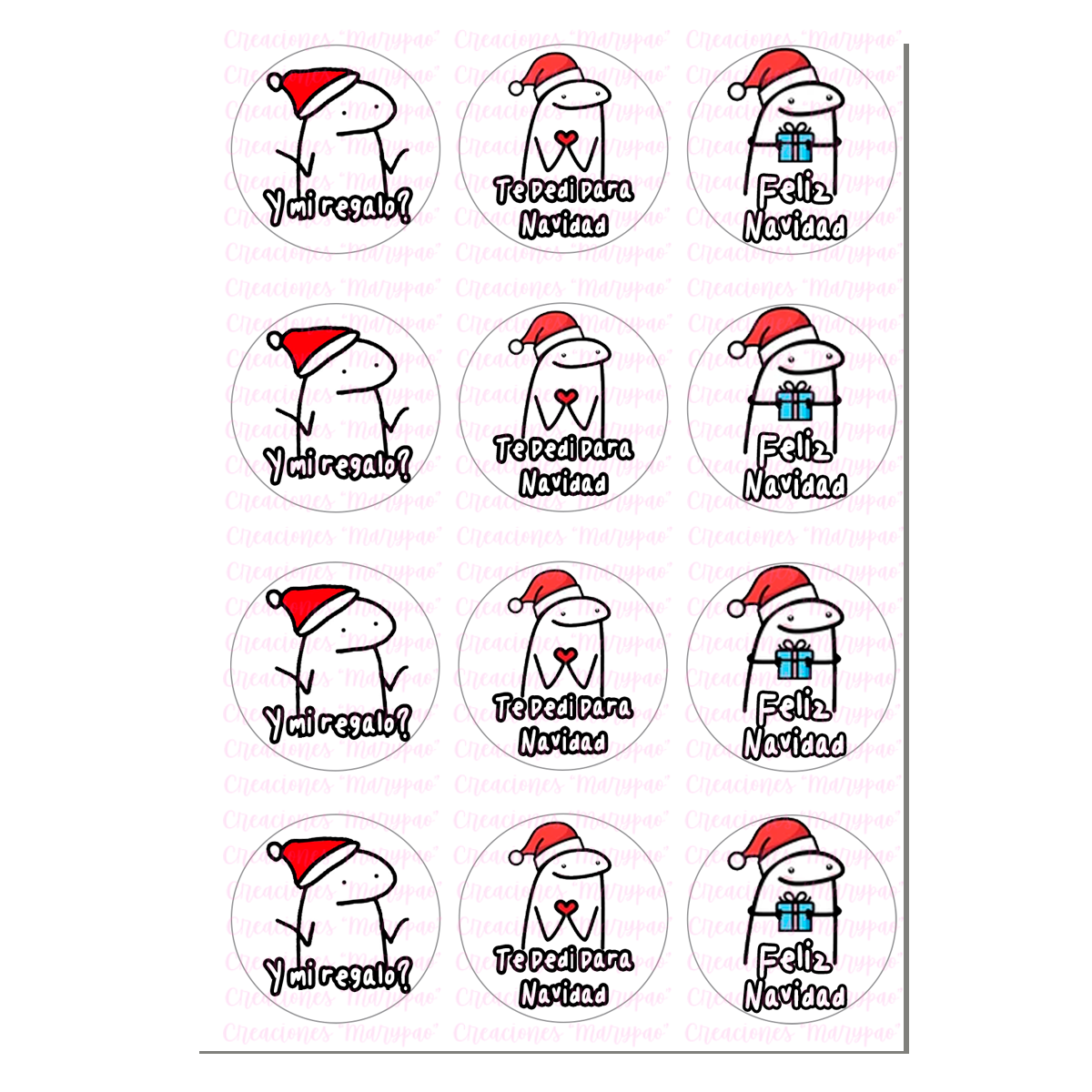 Obleas Comestibles Cupcakes Galletas Navidad Flork