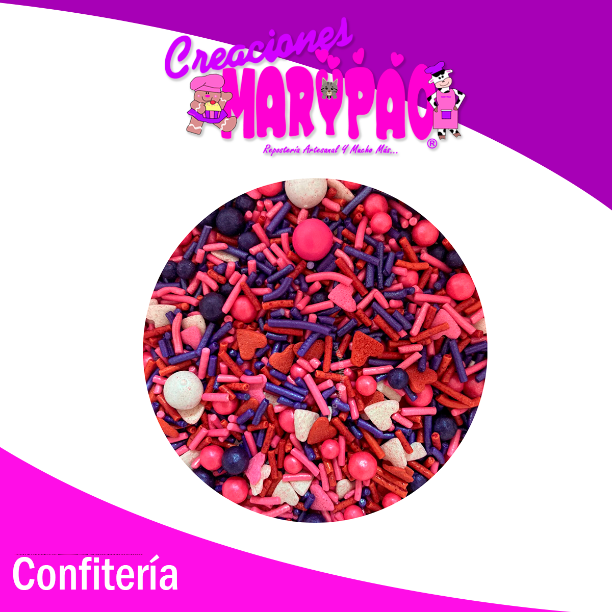 Mix Cupido Sprinkles Comestibles 14 De Febrero Para Cupcakes, Galletas, Etc.
