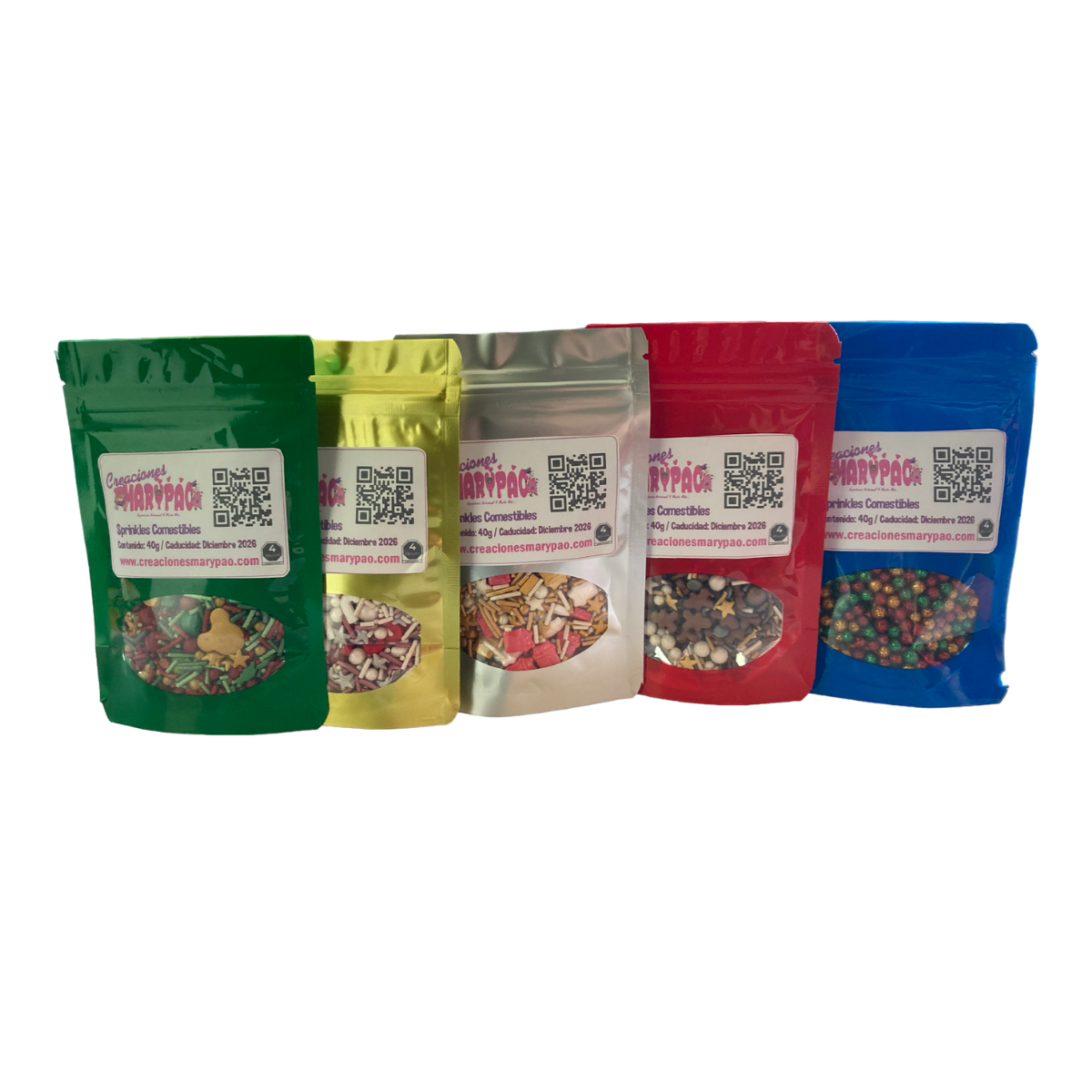 Mix Sprinkles Navidad Granillo Confeti Comestible - Varios Diseños