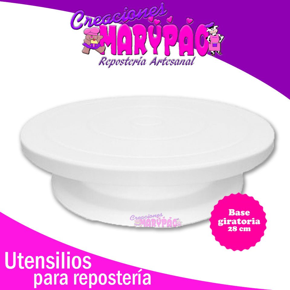 Base Giratoria Para Pastel 28 Cm - Creaciones Marypao