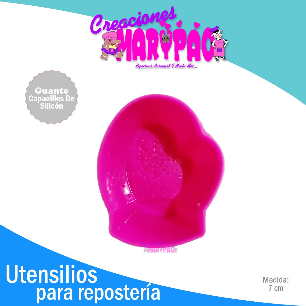 Capacillos De Silicón Navidad Guante Santa Para Cupcakes - Creaciones Marypao