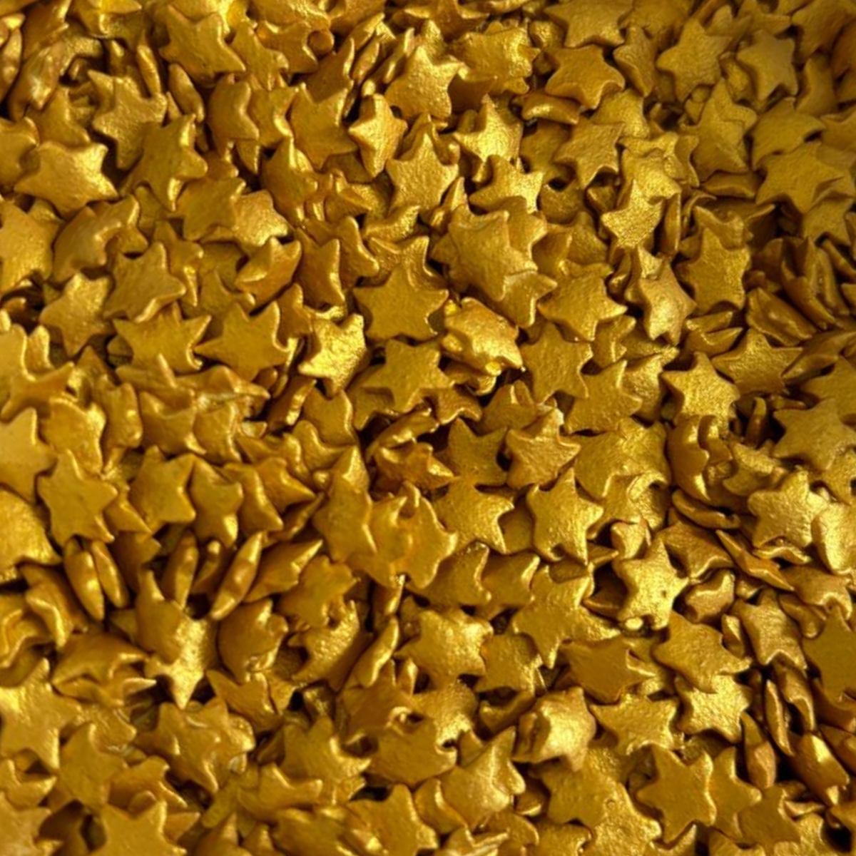 Confeti Comestible Estrellas Doradas Navidad