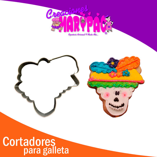Cortador Galletas Decoradas Catrina Cara
