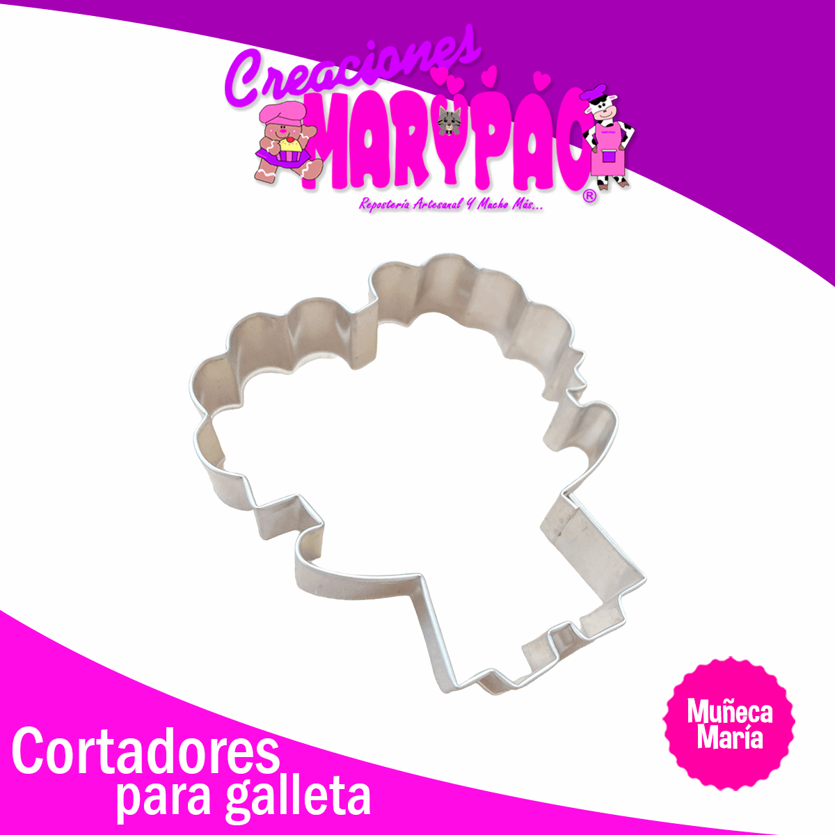Cortador De Galleta Muñeca María
