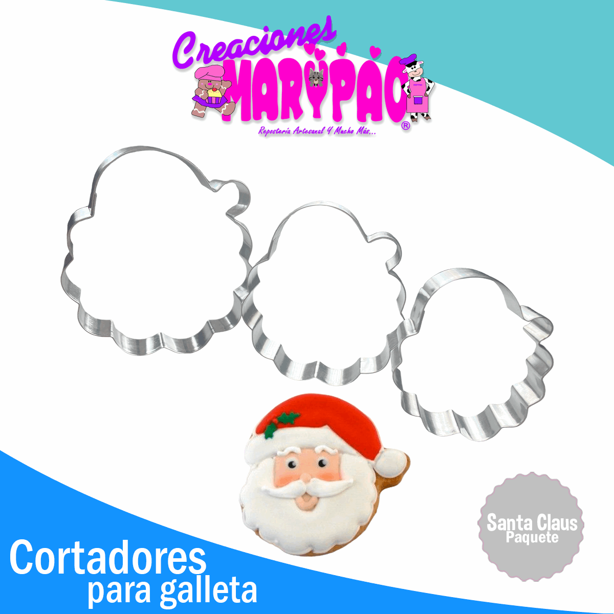 Cortadores Galletas Santa Claus