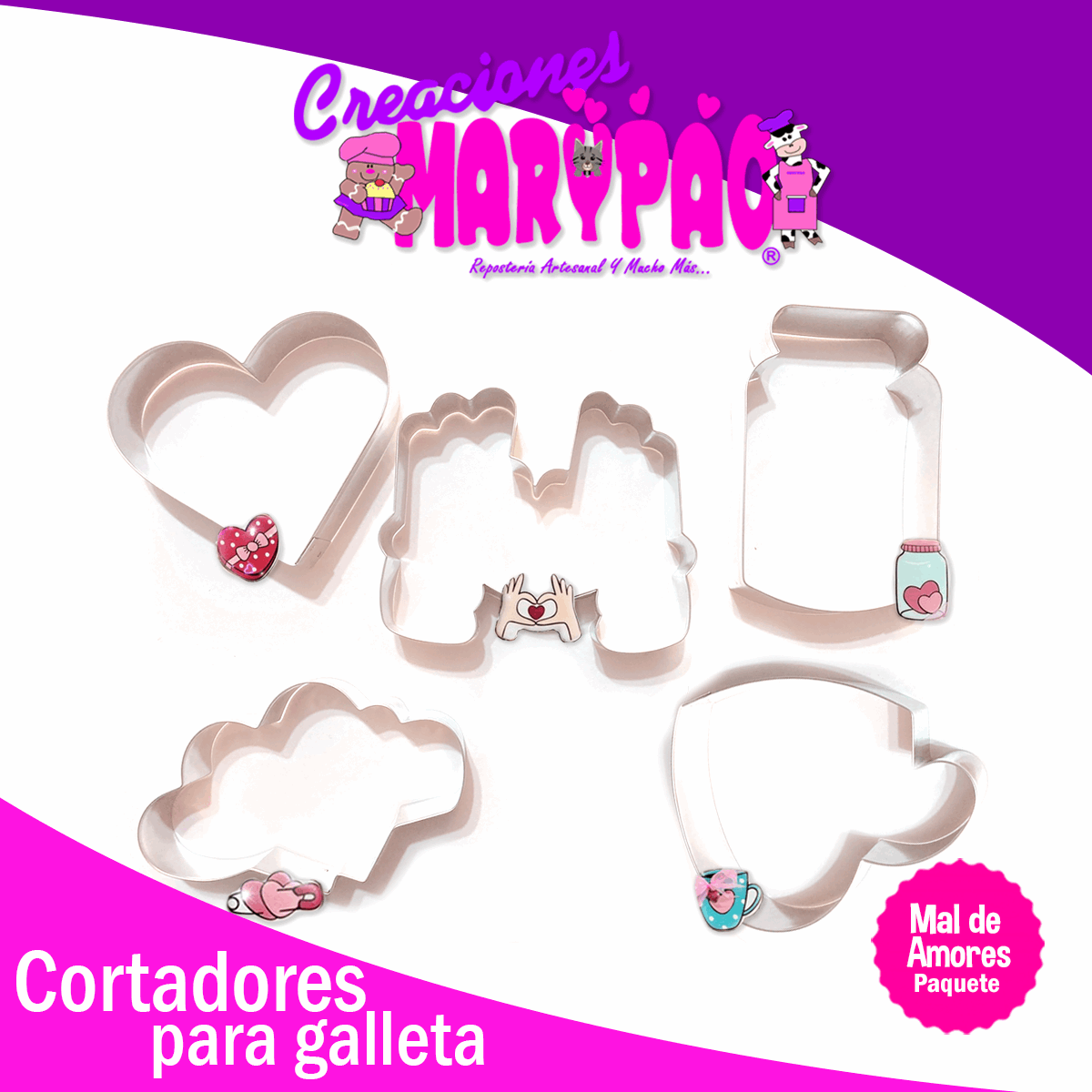 Cortadores De Galletas 14 De Febrero Mal De Amores