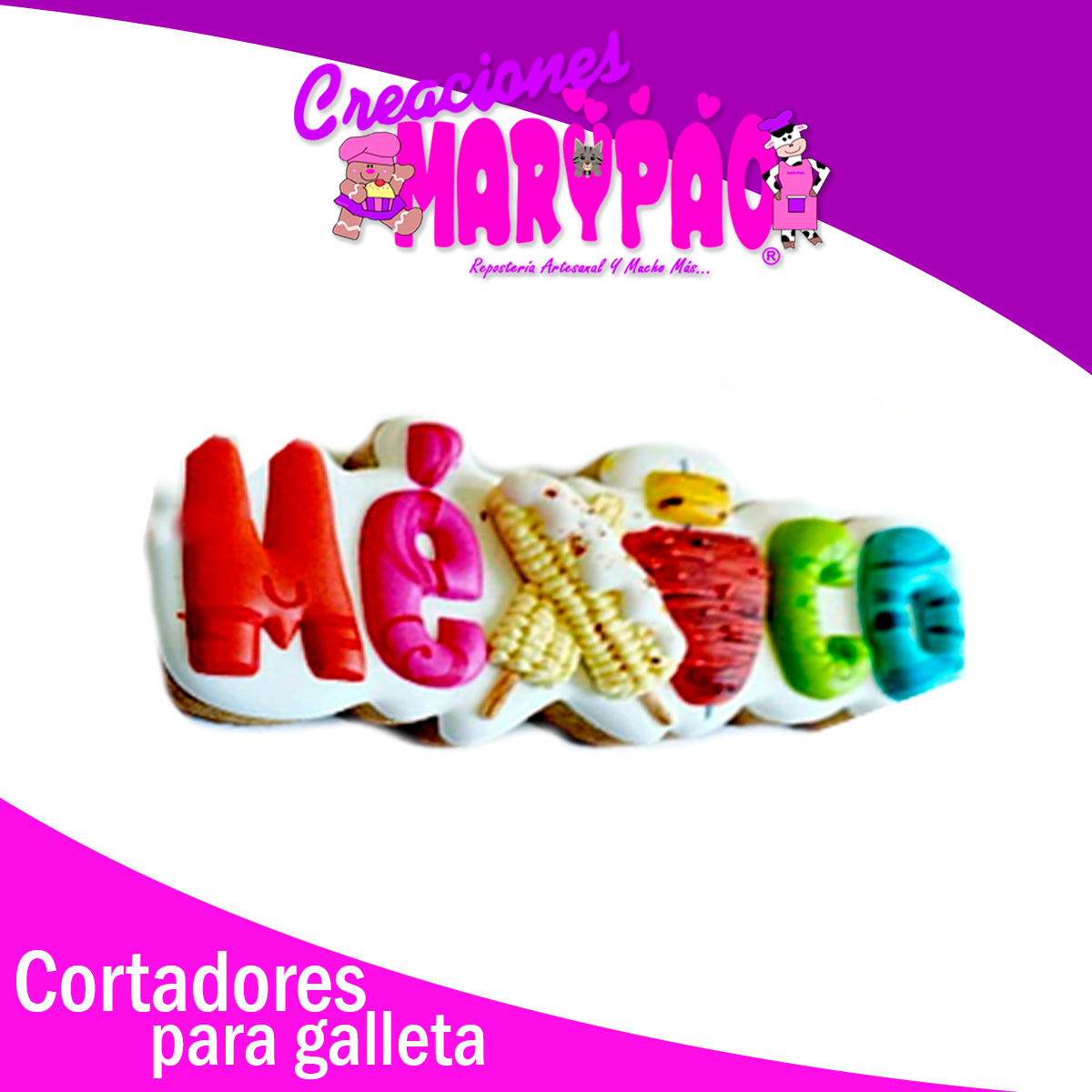 Cortador De Galleta Mexico Fiestas Patrias