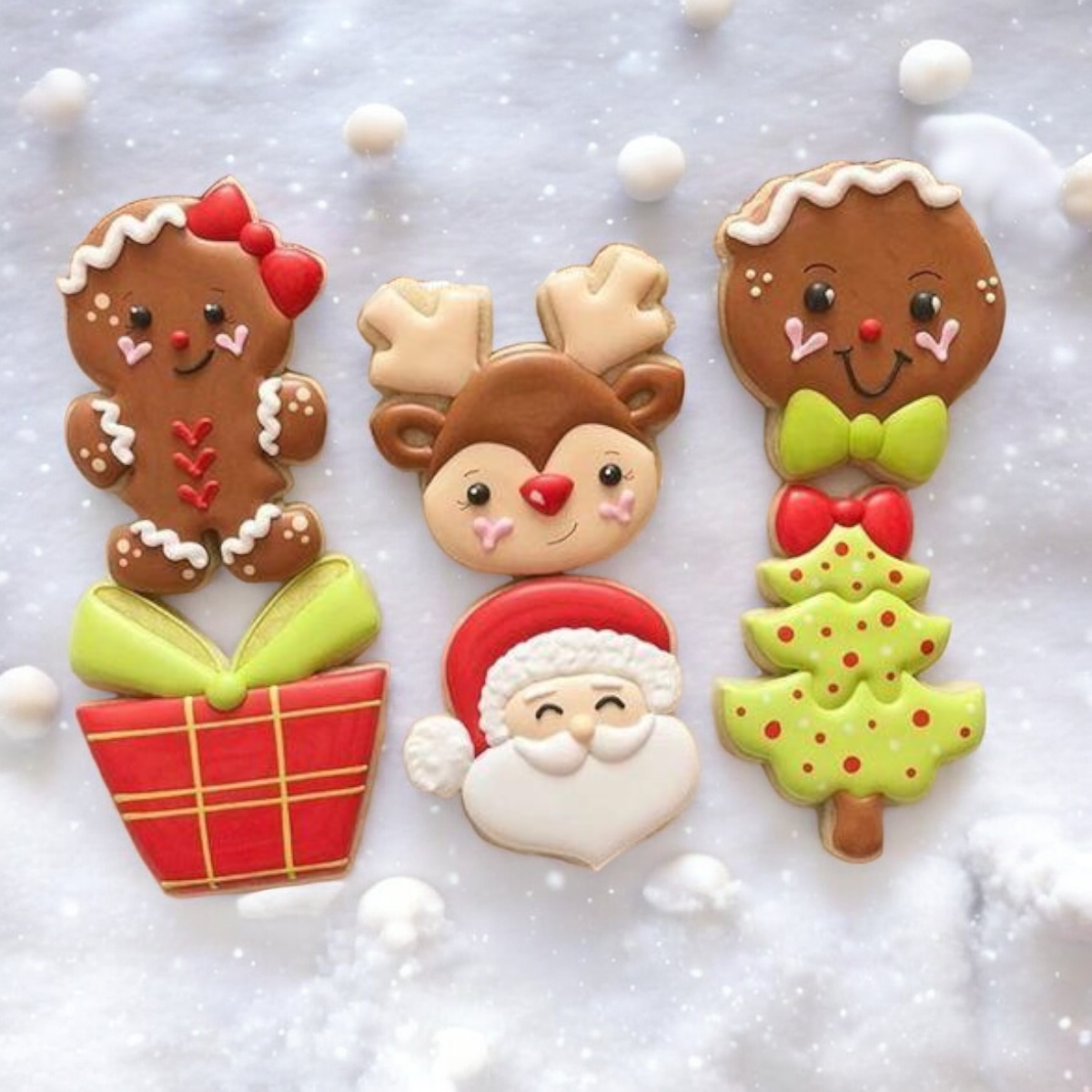 Cortadores Galletas Santa Pino Reno Jengibre 6p Navidad 2021