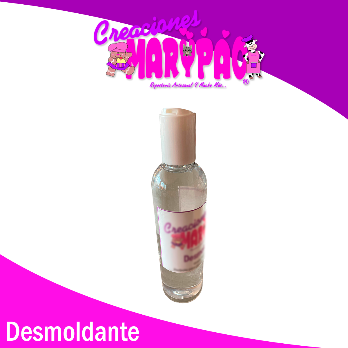 Desmoldante para jabón, gelatina, gomitas, yeso, etc.