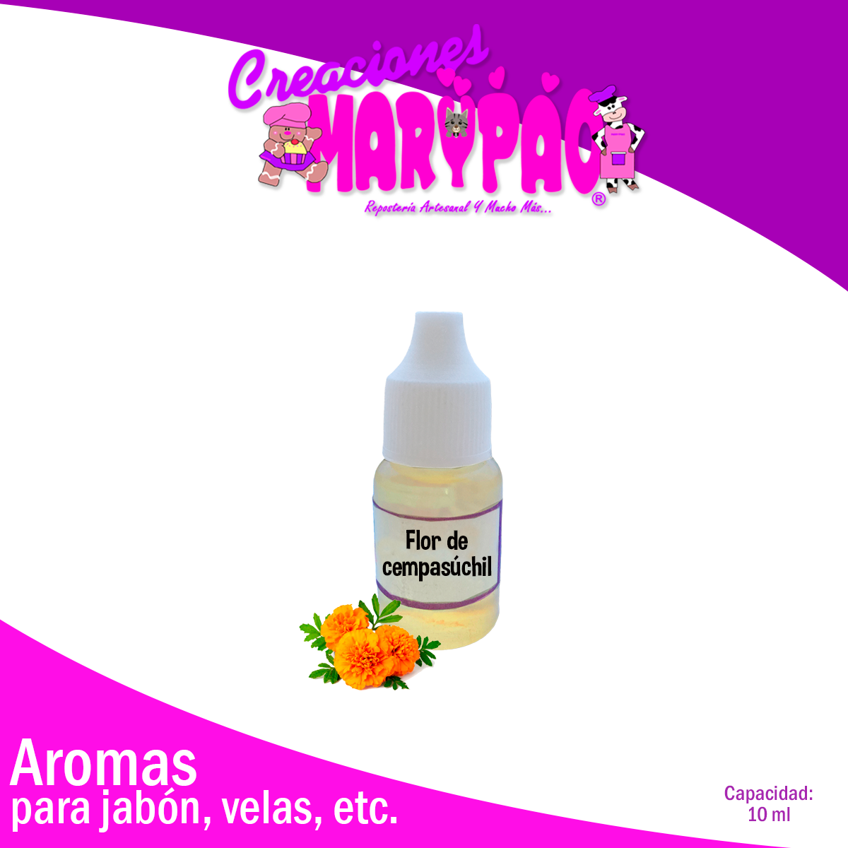 Esencia Flor de Cempasúchil Para Velas Día De Muertos