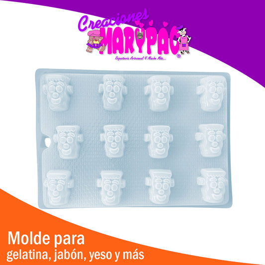 Molde Frankie Chico Halloween Jabones Yeso Chocolate