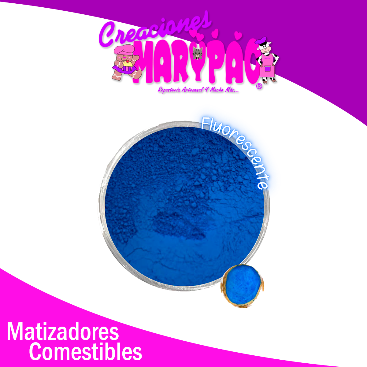 Matizadores Comestibles Neón Fluorescentes
