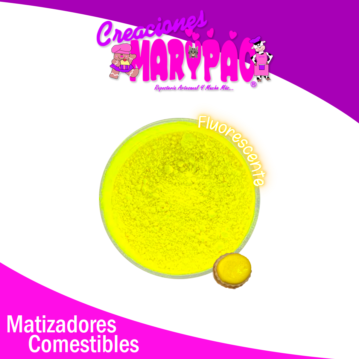 Matizadores Comestibles Neón Fluorescentes