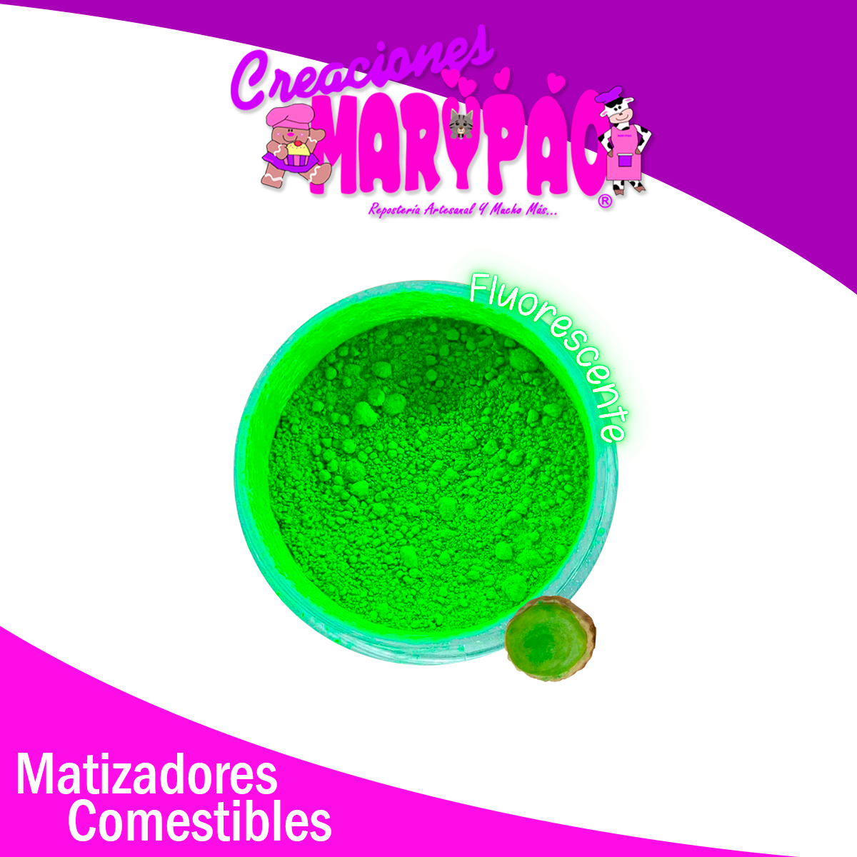 Matizadores Comestibles Neón Fluorescentes