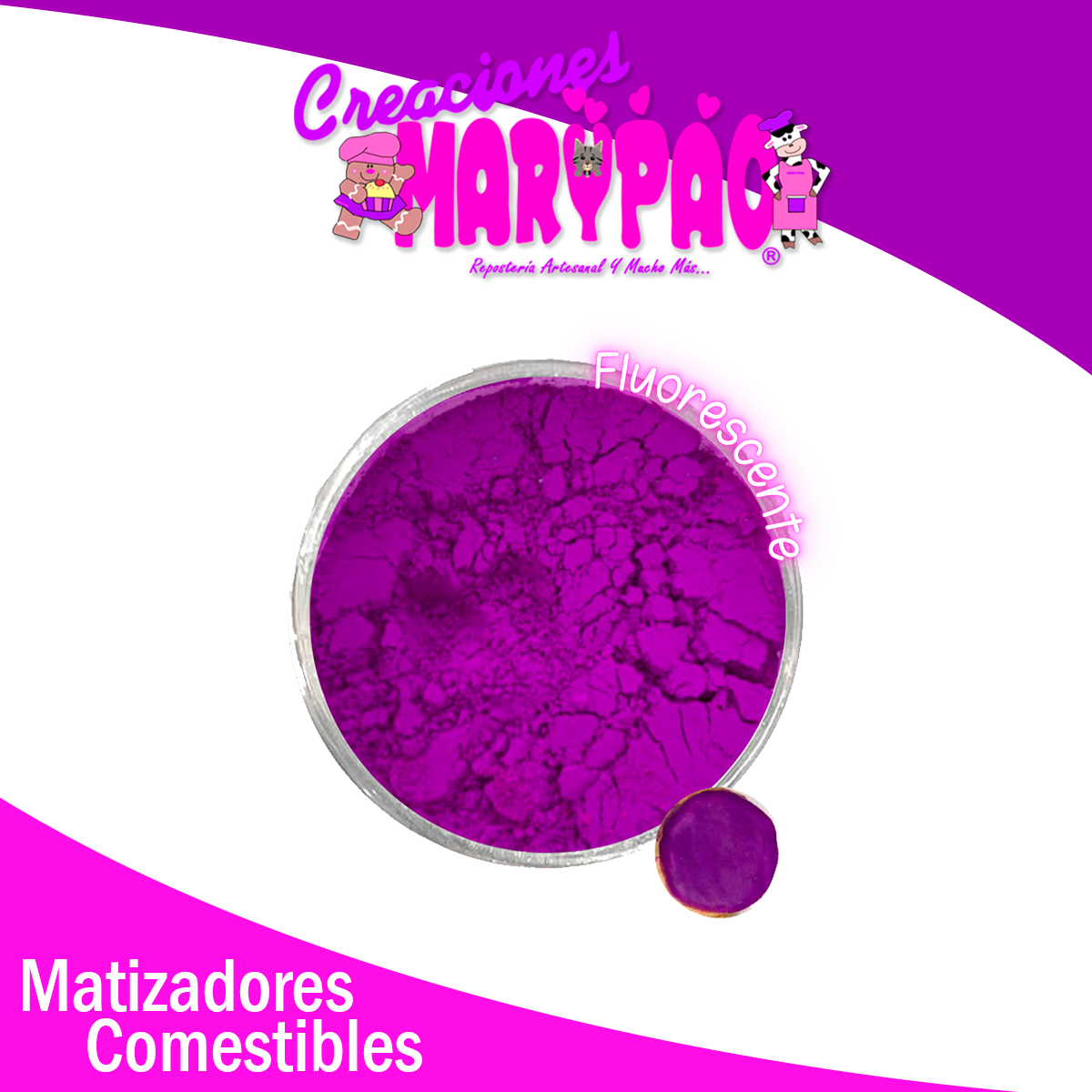 Matizadores Comestibles Neón Fluorescentes