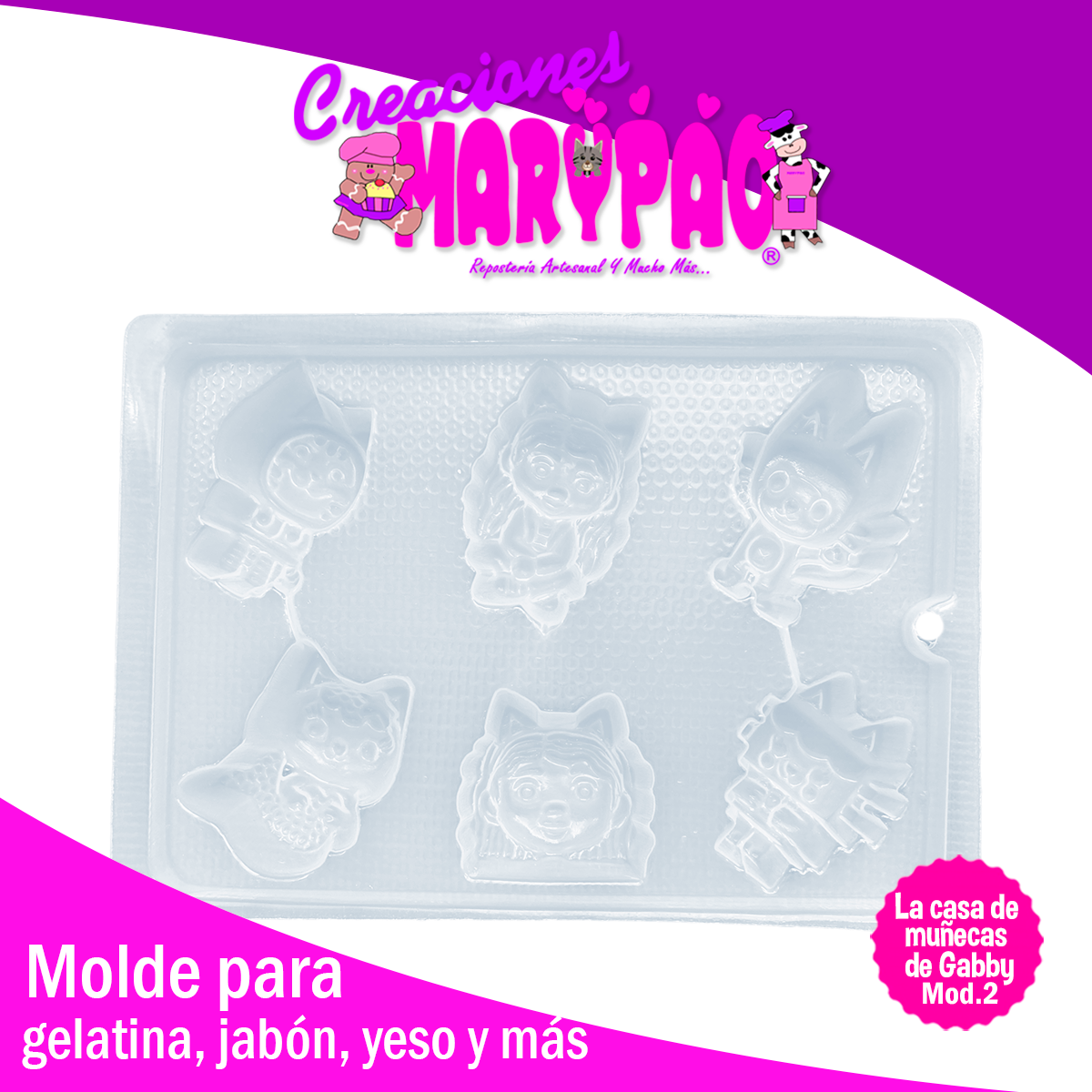 Molde La Casa de Muñecas de Gabby Mod.2