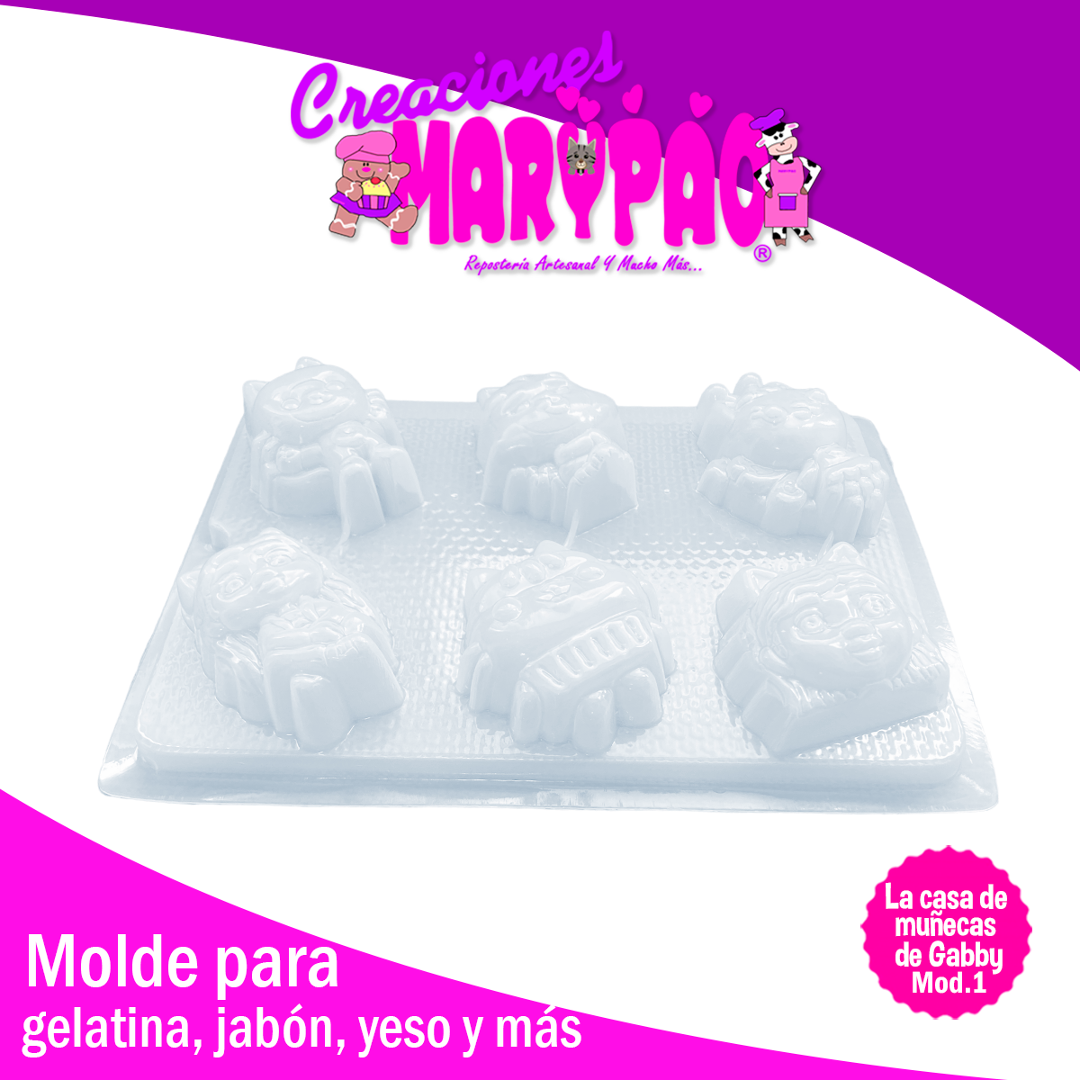 Molde La Casa de Muñecas de Gabby Mod.1