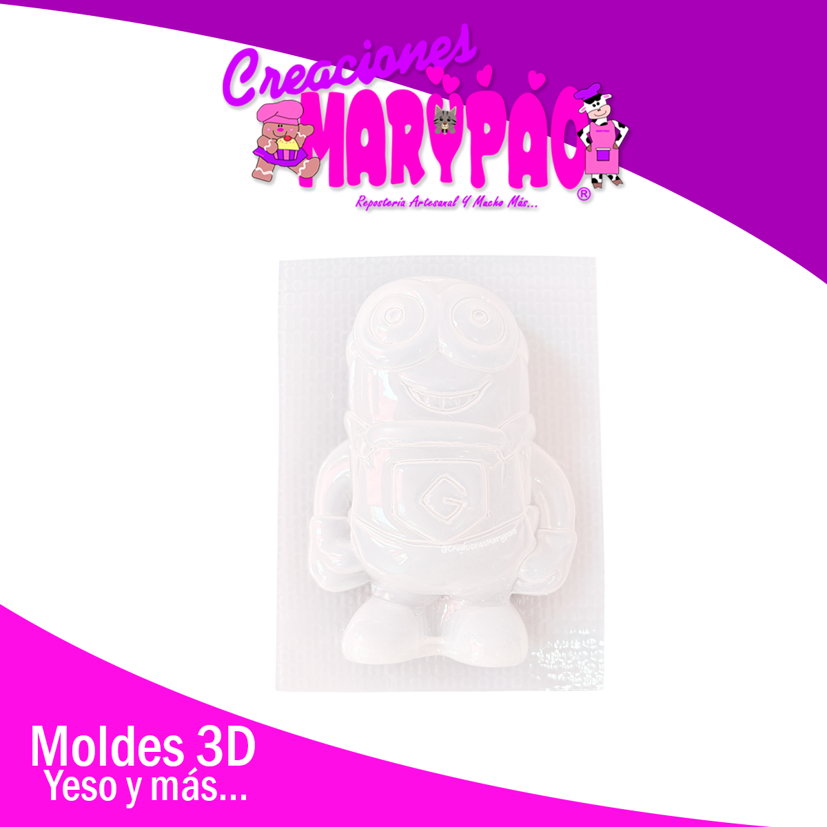 Molde Para Alcancía de Yeso Minion