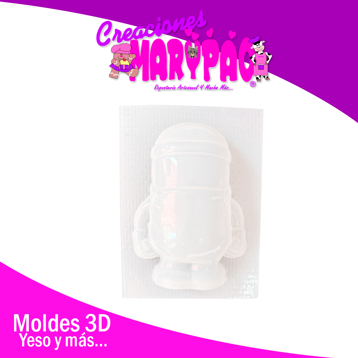 Molde Para Alcancía de Yeso Minion