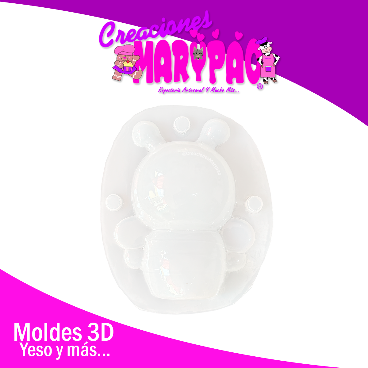 Molde Para Alcancía de Yeso Abejita 🐝