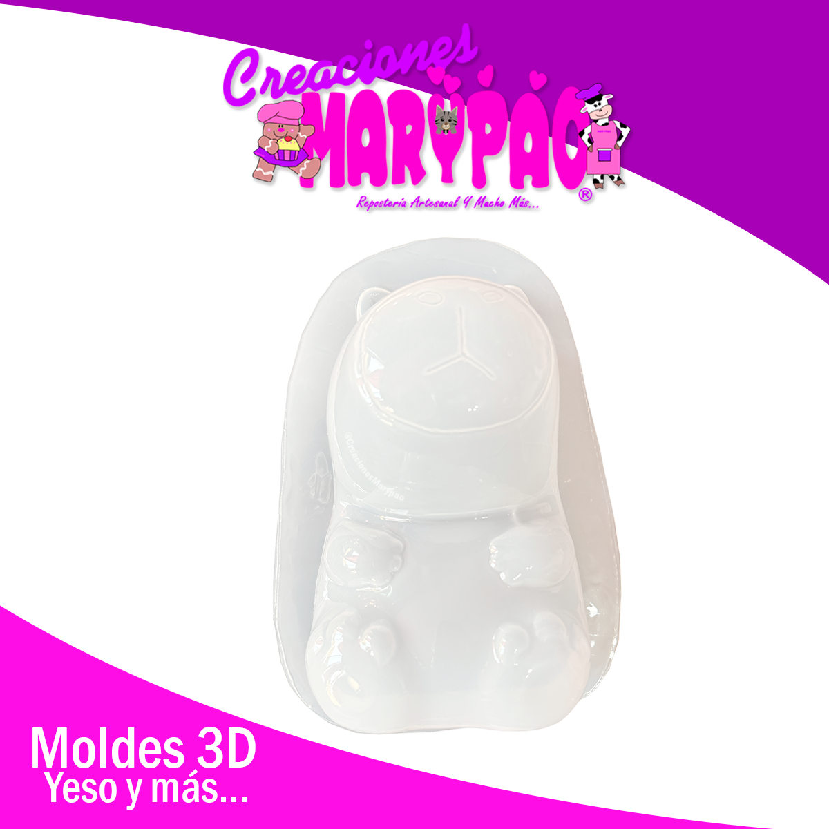 Molde Para Alcancía de Yeso Capibara 19 cm