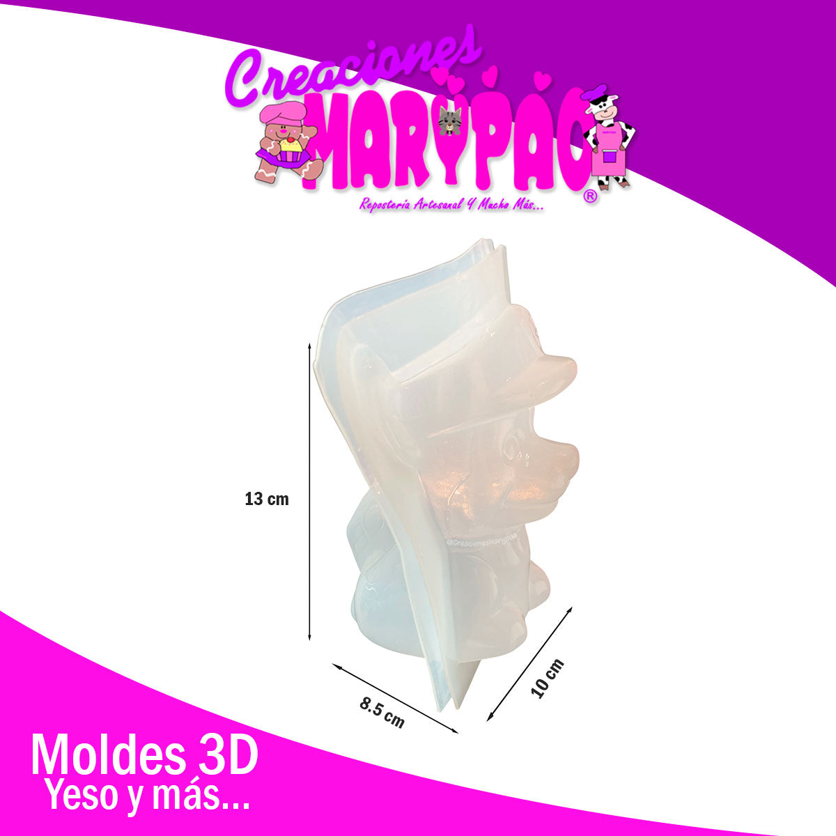 Molde Para Alcancía de Yeso Paw Patrol Chase Personajes