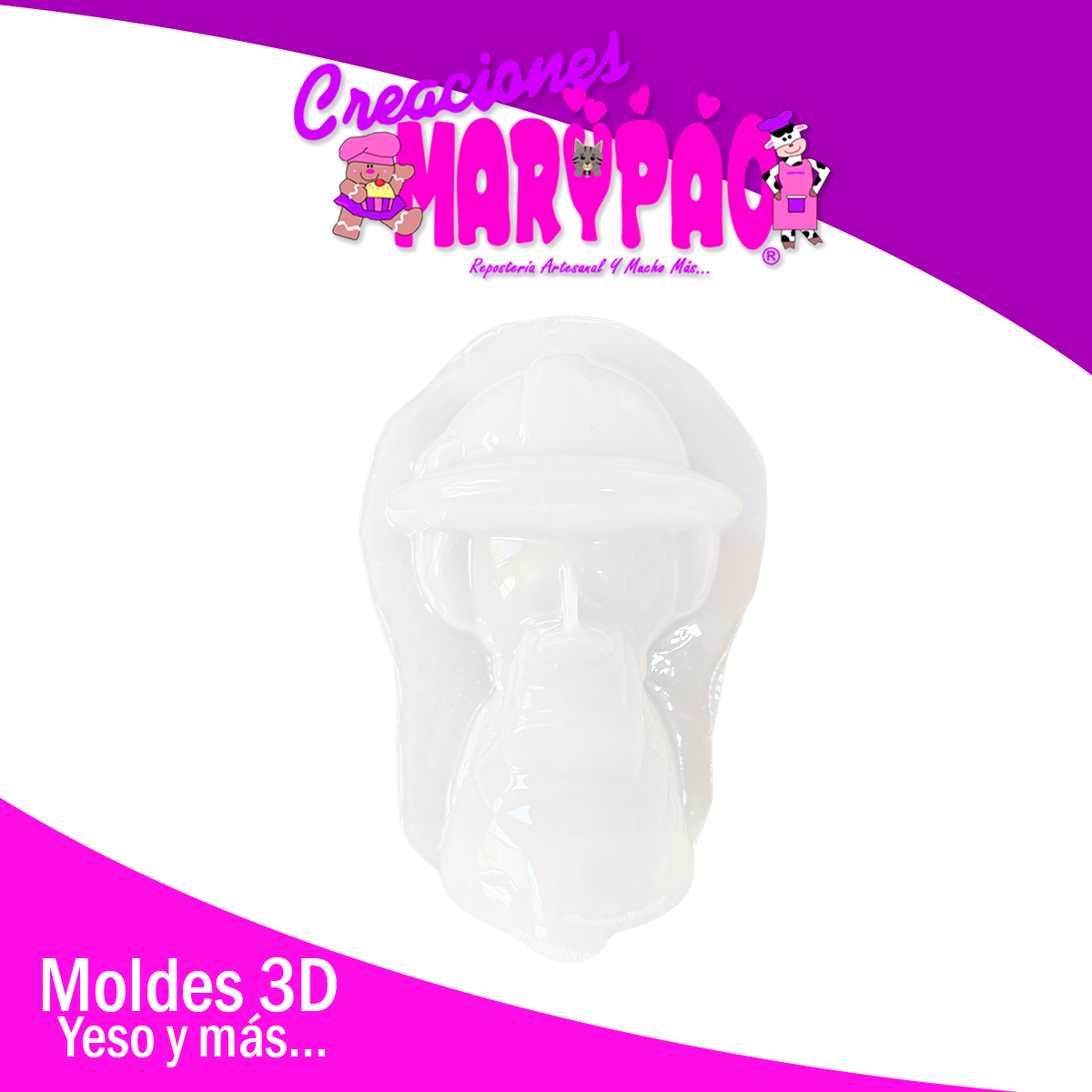 Molde Para Alcancía de Yeso Paw Patrol Marshall Personajes