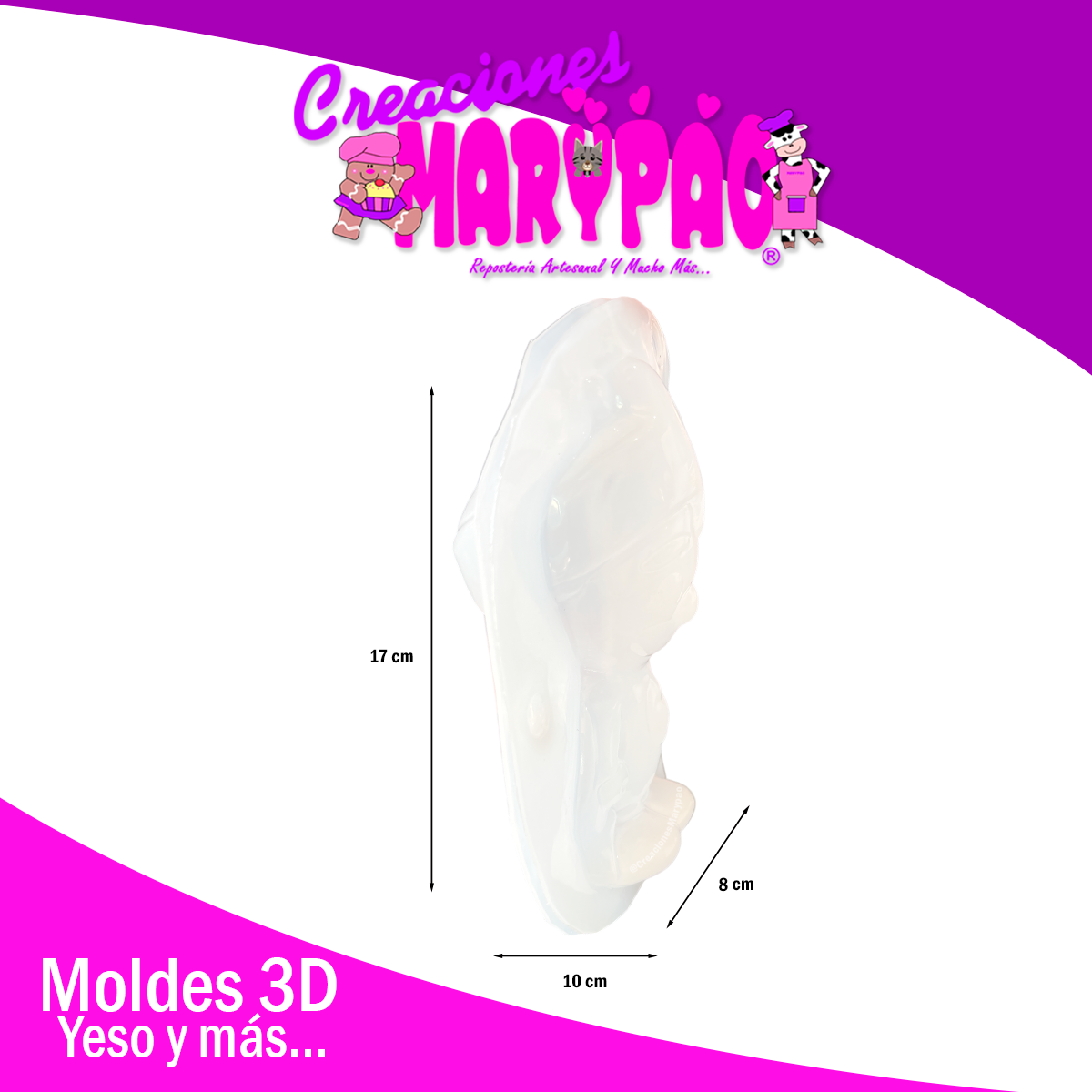 Molde Para Alcancía de Yeso Payaso Plim Plim
